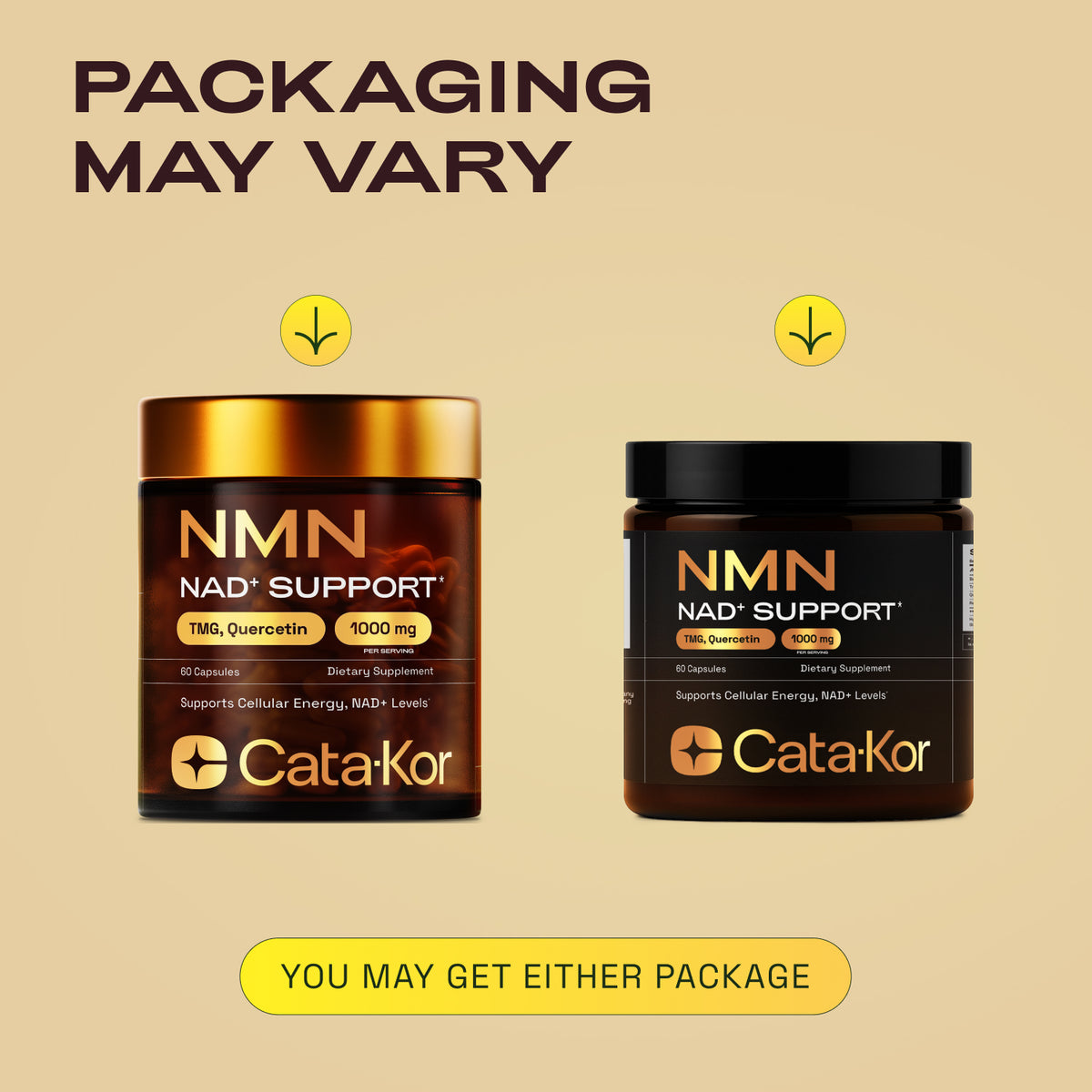 BUNDLE: Cata-Kor NMN Longevity Support & Beauty Blend (CA AKG, Hyaluronic Acid & Biotin)