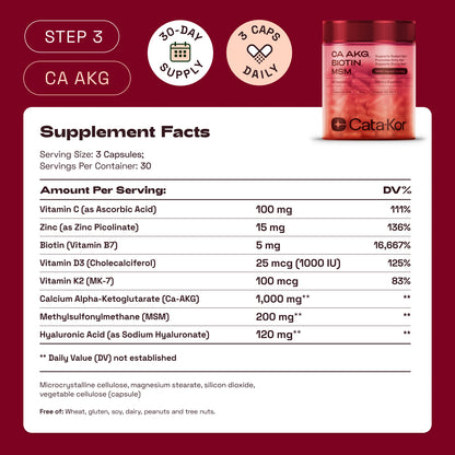 BUNDLE: Cellular Power Trio - NAD Advanced 500 mg, NMN 1000 mg, CA AKG 1000 mg - Resveratrol, TMG, MSM