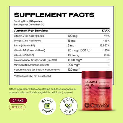 BUNDLE: Liposomal Glutathione 500 mg, NMN 1000 mg, NAD+ Advanced 500 mg, CA AKG 1000 mg, Biotin, MSM, TMG, Hyaluronic Acid