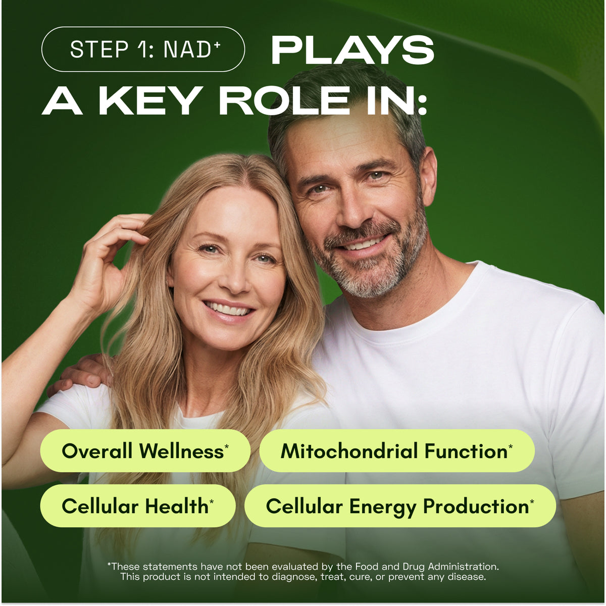 BUNDLE: Cellular Power Trio - NAD Advanced 500 mg, NMN 1000 mg, CA AKG 1000 mg - Resveratrol, TMG, MSM