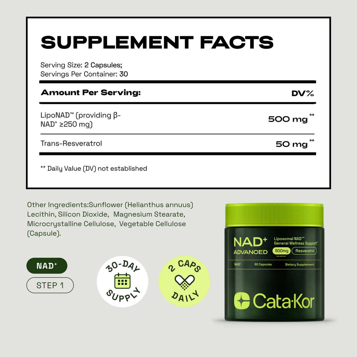 BUNDLE: LIPOSOMAL NAD+ & NMN COMPLEX & GLUTATHIONE