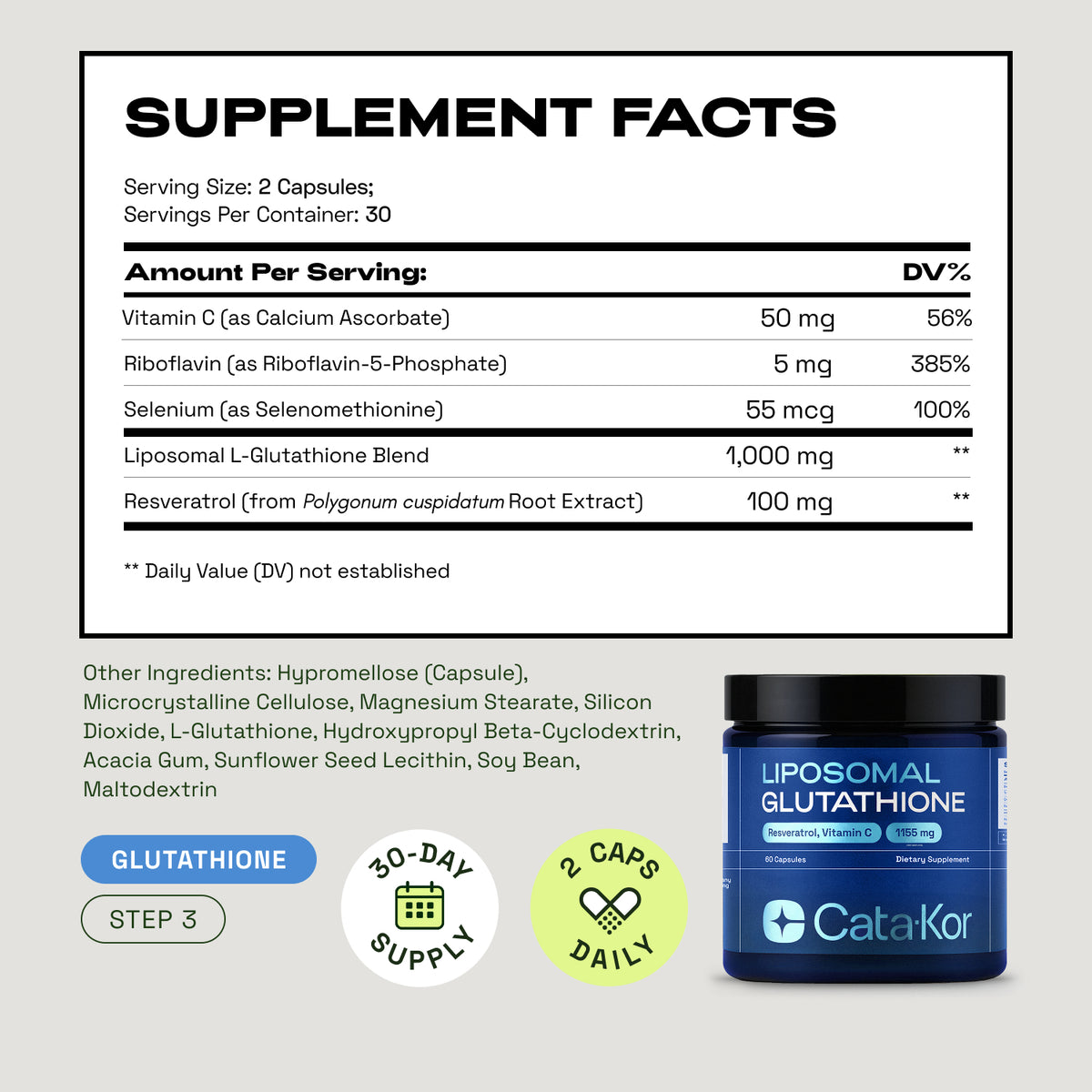 BUNDLE: LIPOSOMAL NAD+ & NMN COMPLEX & GLUTATHIONE