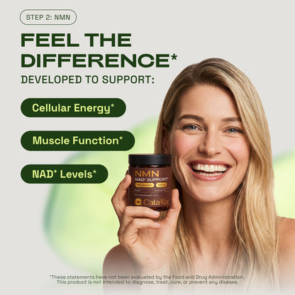 BUNDLE: Liposomal Glutathione 500 mg, NMN 1000 mg, NAD+ Advanced 500 mg, CA AKG 1000 mg, Biotin, MSM, TMG, Hyaluronic Acid