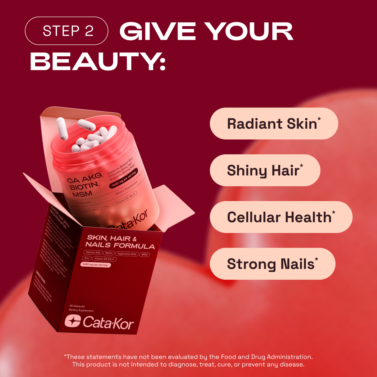 BUNDLE: Cata-Kor NMN Longevity Support & Beauty Blend (CA AKG, Hyaluronic Acid & Biotin)