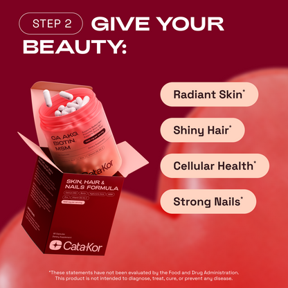 BUNDLE: Cata-Kor NMN Longevity Support & Beauty Blend (CA AKG, Hyaluronic Acid & Biotin)