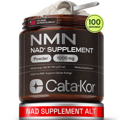 Cata-Kor NMN Supplement Powder 1000 mg - Pure NMN Powder 100 Servings