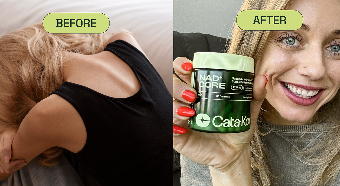 Before After Results of Cata-Kor NAD Supplements